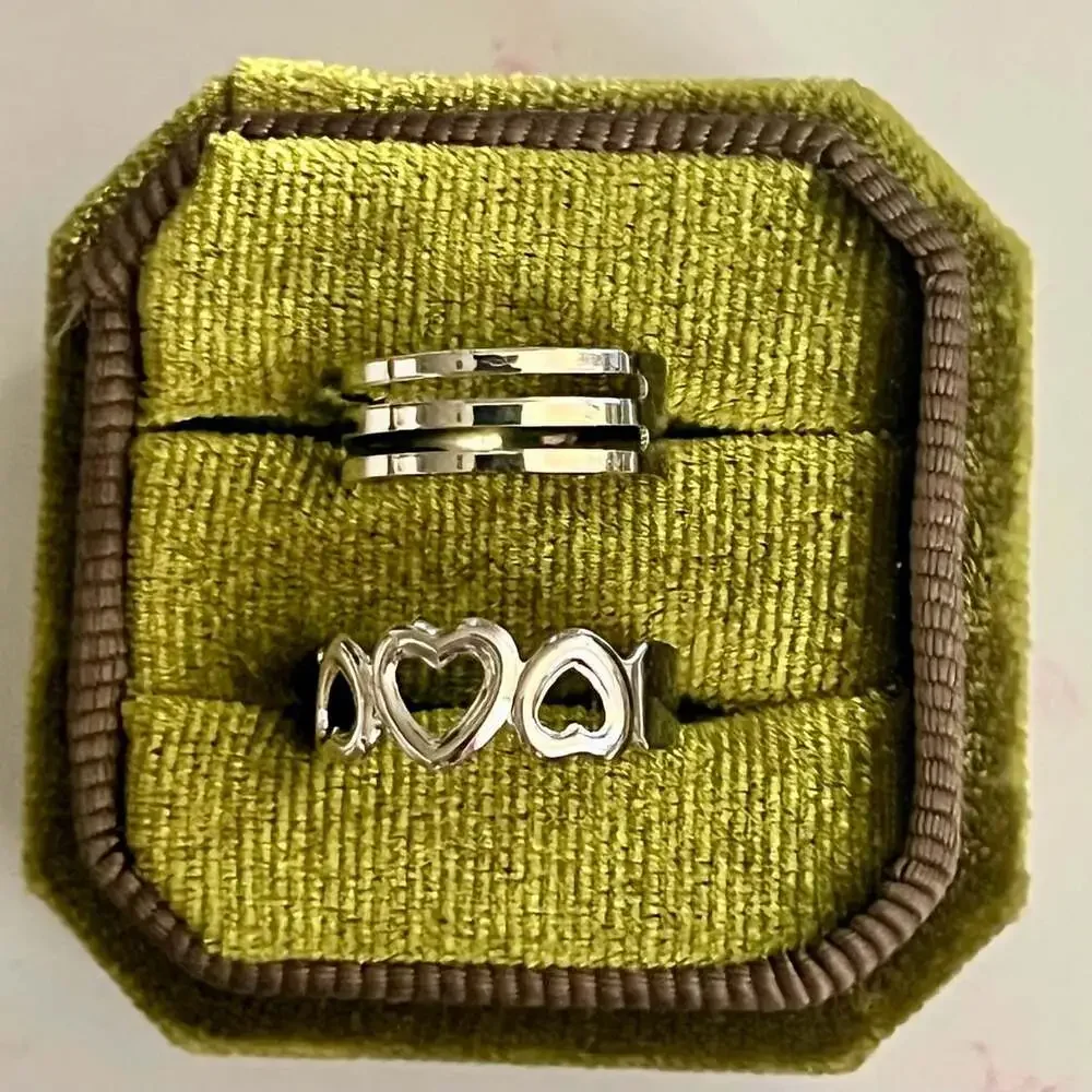 Stainless Steel Silver Adjustable (2) Pack Toe Ring Set
